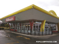 Retro-looking Design of McDonalds Restaurant
