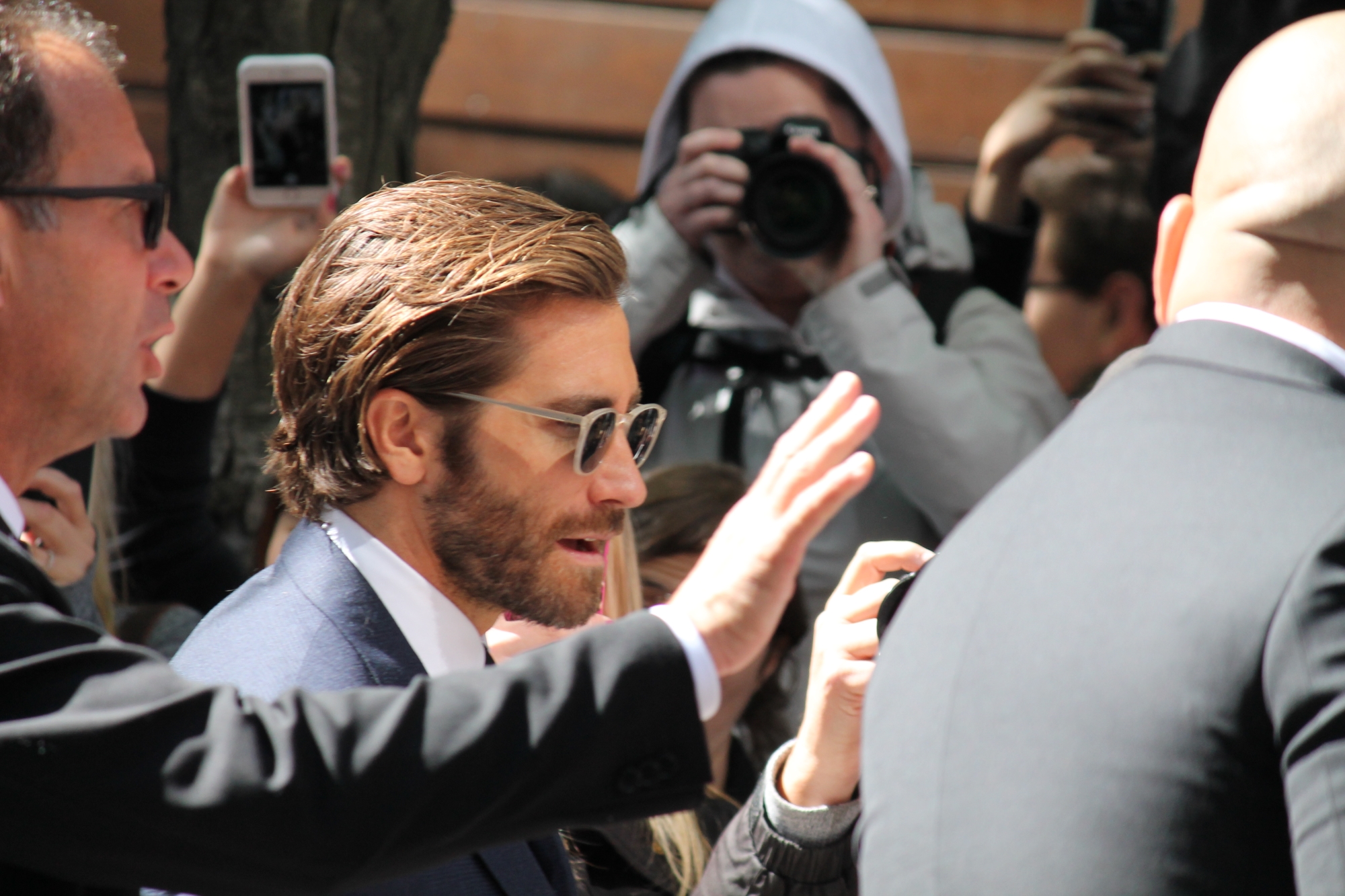 Popular actor Jake Gyllenhaal in Toronto